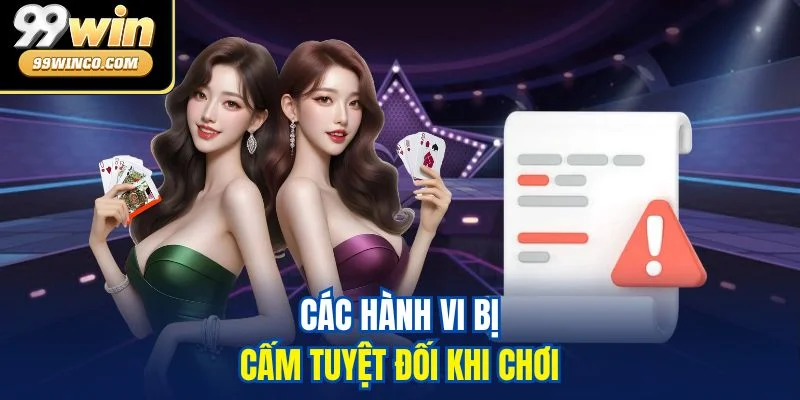 Các hành vi bị cấm tuyệt đối khi chơi
