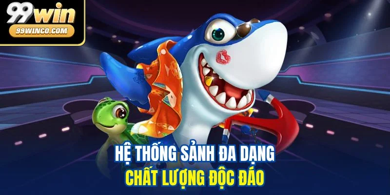 Hệ thống sảnh đa dạng, chất lượng độc đáo